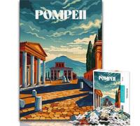 Puzzles Ruines de Pompéi pour Adultes et Adolescents, 1 000 pièces, Jouet éducatif intellectuel décompressant, Cadeau d'anniversaire, décoration Murale 38x26cm