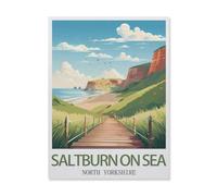 Puzzles，Saltburn-by-The-Sea Yorkshire，Adultes Puzzle en Papier, Décoration De La Maison Moderne pour Le Salon-1000 Pièces（50x70cm）-IG78