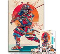 Puzzles Samouraï pour Adolescents 1000 pièces, Staycation Kill Time, Chaque pièce est Unique - Jeu Familial Stimulant et Amusant (38x26cm)