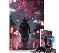 Puzzles Samurai Japan Sakura pour Adultes, 1000 pièces, pour développer Son Intelligence et se détendre, Collection d'œuvres d'art aux Bords précis (50x75cm)