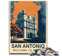 Puzzles San Antonio Texas pour Adolescents, 1000 pièces, à partir de 14 Ans, décoration Murale, Cadeaux d'anniversaire et Uniques, 1000 pièces (50x75cm)