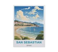 Puzzles,San Sebastián, Espagne,Adultes Puzzle en Bois, Loisirs Divertissement Jeu Jouet-1000 Pièces(75x50cm)-CB96