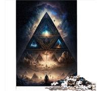 Puzzles Secrets of Pyramid pour Adultes et Enfants Puzzle 1000 pièces pour Adultes Puzzles en Carton Puzzle Durable pour Adultes et Puzzle （26x38 cm）