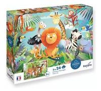 Puzzles Animaux Sauvages 2 x 24 pièces