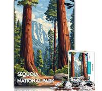 Puzzles Sequoia Splendor 1000 pièces pour Adolescents, Assemblage de Motifs Amusant à la Maison, Cadeau d'anniversaire, Cadeaux de Voyage 75x50cm