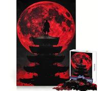 Puzzles Shinobi Lune Rouge pour Adolescents, 1000 pièces, Jeu d'entraînement cérébral, détente mentale, Art à Assembler, Cadeau Unique (38x52cm)