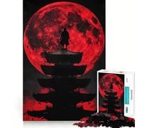 Puzzles Shinobi Lune Rouge pour Adolescents, 1000 pièces, Jeu d'entraînement cérébral, détente mentale, Art à Assembler, Cadeau Unique (38x52cm)