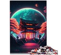 Puzzles Shinto Shrine pour Adultes Puzzle de 1000 pièces Les Puzzles en Bois sont idéaux comme Cadeaux pour Toute la Famille et Les 19,7 x 29,5 Pouces