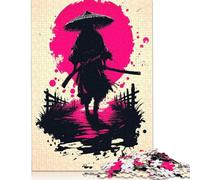 Puzzles Silent Ronin Under The Blood Moon pour Adultes 1000 pièces Puzzles en Papier pour Adolescents Cadeaux Jeu éducatif pour Adolescents Adultes 38x26cm/1000pcs