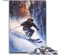 Puzzles Skieur 2000 pièces pour Adolescents, Jouets de Divertissement Familial, idéal comme Cadeau pour Toute la Famille (70x100cm)