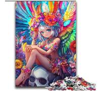 Puzzles Skullgirls pour Adultes 2000 pièces, Jeux éducatifs et éducatifs pour la Famille avec Affiche et fiche de Questions (70x100cm)