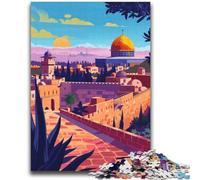 Puzzles Skyline de Jérusalem pour Adultes et Adolescents, Anti-Stress, Vacances à la Maison, Passe-Temps, Amour Entre Couples, 2000 pièces (70x100cm)