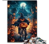 Puzzles Sorcière d'halloween pour Adolescents 1000 pièces, Jeux Amusants, décoration Murale, Cadeaux d'anniversaire et de Noël Uniques (26x38cm)
