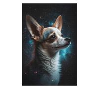 Puzzles Space Pup Cosmic Canine Adventure Puzzles pour Adultes - Jeu Manuel - Défi Difficile - Idéal comme Cadeau pour Toute La Famille 1000pcs(75x50cm)