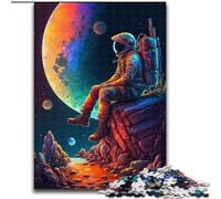 Puzzles spatiaux d'astronautes 1000 pièces pour Adultes, Cadeaux, Anti-Stress, Vacances à la Maison, Passe-Temps, Amour Entre Couples (26x38cm)