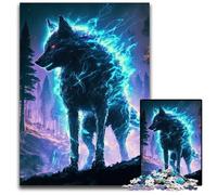 Puzzles Spirit Wolf 1000 pièces pour Adultes, activité familiale Amusante, défi cérébral, pour Les Adolescents 26x38cm/10,23x14,96 Pouces