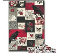Puzzles Squelette de Corbeau 2000 Pièces pour Adultes, à partir de 14 Ans, Casse-tête, Jeux Familiaux, Cadeaux d'anniversaire de Noël (70x100cm)