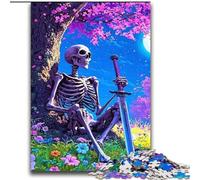 Puzzles Squelette Guerrier pour Adolescents, adaptés aux 14 Ans et Plus. Un Plaisir en Famille idéal comme Cadeau pour Toute la Famille (70x100cm).