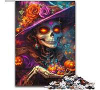 Puzzles squelettes d'halloween pour Adolescents 1000 Puzzles, Jeux Amusants, Chaque pièce est Unique - Jeu Familial Stimulant (50x75cm)