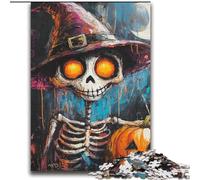Puzzles squelettes d'halloween pour Adultes 2000 pièces, Art intéressant, réduction du Stress, liste de souhaits avec Le Père Noël (à partir de 14 Ans) (70x100cm)