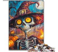 Puzzles squelettes d'halloween pour Adultes et Adolescents, Jouets addictifs pour stimuler l'intelligence cérébrale, Cadeaux d'anniversaire pour Les 14 Ans et Plus (50x75cm)