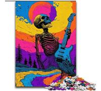 Puzzles Squelettes Fantastiques 1000 Pièces pour Adultes, Cadeaux, Convient aux 14 Ans et Plus, Décoration Murale, Cadeaux d'anniversaire et Cadeaux Uniques (26x38cm)