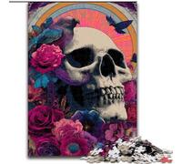 Puzzles Squelettes Fantastiques 1000 Pièces pour Adultes, Cadeaux, Convient aux 14 Ans et Plus, Décoration Murale, Cadeaux d'anniversaire et Cadeaux Uniques (50x75cm)