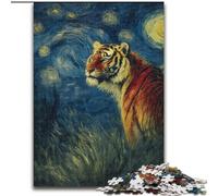 Puzzles Star Tiger pour Adolescents, 1000 Puzzles, Assemblage de Motifs Amusant à la Maison, Cadeau d'anniversaire, Cadeau de Voyage (26x38cm)