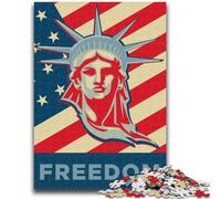 Puzzles Statue de la Liberté pour Adultes 1000 pièces, Jeux éducatifs, décoration d'intérieur, Cadeaux Uniques, 1000 pièces (26x38cm)