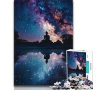 Puzzles Statues de Bouddha 1000 pièces pour Adolescents, Jeu Familial Anti-Stress, défi Difficile, Cadeaux pour Amis et Famille (38x26cm)