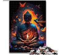 Puzzles Statues de Bouddha 1000 pièces pour Adultes, Cadeaux, Jouets éducatifs et éducatifs, Jeux familiaux avec Affiche et fiche de Questions-réponses (26x38cm)
