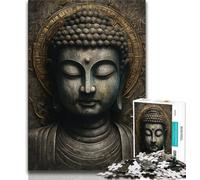 Puzzles Statues de Bouddha pour Adultes et Adolescents, Jeux éducatifs et Anti-Stress, liste de souhaits avec Père Noël (38x26cm)