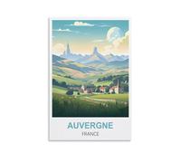 Puzzles stimulants, Affiches d'Auvergne France Puzzle 2000 pièces pour Adultes Jeux de Puzzle stimulants 100x70cm