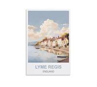 Puzzles stimulants, Affiches de Lyme Regis, Angleterre, Puzzle 1000 pièces pour Adultes, Jeux de Puzzle stimulants 38 x 26 cm