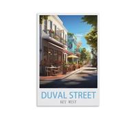 Puzzles stimulants, Duval Street Key West, Puzzle de 1000 pièces Impossible, Difficile et Amusant pour Adultes, 38 x 52 cm