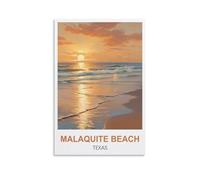 Puzzles stimulants, Malaquite Beach, Texas : Un Puzzle de 1000 pièces Impossible, Difficile et Amusant pour Adultes (26 x 38 cm).
