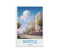 Puzzles stimulants, Myrtle Beach Posters JigsawPuzzle 1000 pièces pour Adultes Jeux de Puzzle stimulants 52x38cm