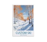 Puzzles stimulants, Puzzles personnalisés de 2000 pièces sur Le thème du Ski dans Le Michigan, 70 x 100 cm, pour Adultes. Un défi Impossible et Amusant !