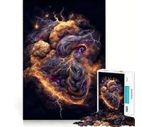 Puzzles Storm Heart pour Adultes, 1000 pièces, renforce la mémoire, Calme et apaisé, Bords Nets, Objet de Collection 50x75cm