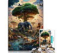 Puzzles sur Le Monde Animal pour Adultes et Adolescents, Jeu éducatif Stimulant et Amusant pour Un Anniversaire (75x50cm)