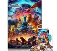 Puzzles sur Le Monde Animal pour Adultes et Adolescents, Jeu éducatif Stimulant et Amusant pour Un Anniversaire (38x26cm)