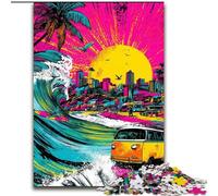 Puzzles Surf Graffiti pour Adolescents 1000 pièces, Jeux en Famille, activités Amusantes à la Maison, Cadeau d'anniversaire, Cadeaux de Voyage (26x38cm)