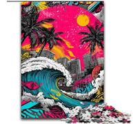 Puzzles Surf Graffiti pour Adolescents 1000 Puzzles, Jouets addictifs pour stimuler l'intelligence cérébrale, Cadeaux d'anniversaire pour Les 14 Ans et Plus (50x75cm)