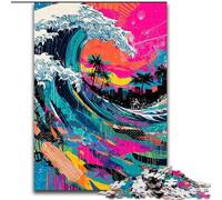 Puzzles Surf Graffiti pour Adultes 1000 pièces, à partir de 14 Ans, décoration Murale, Cadeaux d'anniversaire et Cadeaux Uniques (26x38cm)