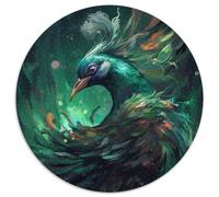 Puzzles Swan Sorcery pour Adultes 1000 pièces Puzzles Ronds 1000 pièces pour Adultes Jeu de réflexion pour Adolescents, Cadeau de Vacances idéal 67,5 x 67,5 cm