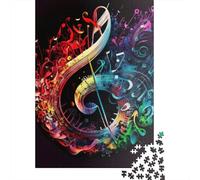 Puzzles Symphonie Musicale 1000 pièces pour Adultes et Adolescents, Puzzles en Bois, Jeux de Famille, Cadeaux de Noël, 1000 pièces (75 x 50 cm)