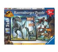 Puzzles T-rex et autres dinosaures 3x49 pieces Multicolore G