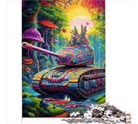 Puzzles Tanks colorés pour Adultes et Enfants, 1000 pièces en Bois pour Adultes et Enfants à partir de 14 Ans, Collection d'artistes, Beaux-Arts 1000 pièces (50 x 75 cm)