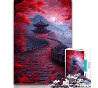 Puzzles Temple Japonais 1000 pièces pour Adultes, Cadeaux, Jouets addictifs pour la décoration de la Maison (50x75cm)