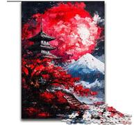 Puzzles Temples Japonais pour Adolescents, 1000 pièces, Jeux éducatifs Classiques, Belle décoration (50x75cm)